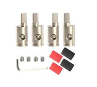 LLINthy 2Pair 0 Gauges/4 Gauges/8 Gauges Car Stereos Power Connectors Coppers Alloy Terminals AntiCorrosion Fast Assembly Car Power Terminals