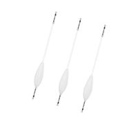 LLINthy 3pcs Acrylic Buoyancy Bobbers For Long Casting 12/15/20/30/40g Bombard Shape Upward Bobber Fishing Float Acrylic Bobbers