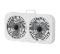 LLINthy Adjustable Double Fan USB Hanging Desktop Quiet Operations Portable Airflows For Indoor Outdoor Space Travel Fan