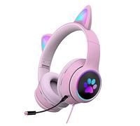 LLINthy Computer Gaming Headset Plug-in Headsets For Ears Shape Headset For Online Class Games Learning Working Headphones Gaming Headphones With Microphone Noise Cancelling For Phone Kids