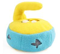 LLINthy Dog Plush Toy Snuffle Plush Curling Interactive Hide & Seek Foraging Squeak Chew Relieving Stress Improving For Hea Dog Toy For Teething Puppies For Teeth Cleaning For Teethers