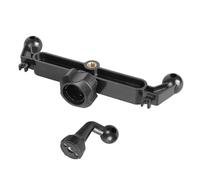 LLINthy Double 17mm Ball Head Joint Splitter Universally Double Ball Head Mount Adapter Construction 1/4Inch Thread