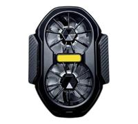 LLINthy Double Airflows Mobile Cooling Fan With Two Speeds Fit For Phones Gaming Outdoor Vlog Live Streaming Game Video Blogging