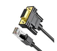 LLINthy Double Shielded RJ45 To RS232 Console Cable 4.92Ft For Stable Transmission In Networking Maintenance Port Cable