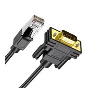 LLINthy Double Shielded RJ45 To RS232 Console Cable 4.92Ft For Stable Transmission In Networking Maintenance Port Cable
