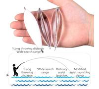 LLINthy Double-Sided Acrylic Casting Weights 5 Topwater Floats + 5 Sinkers Long Distance Lure Modifiers Slow Sinking Fishing Sinkers