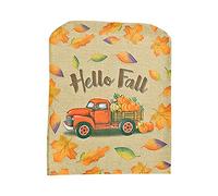 LLINthy Fall Thanksgiving Day Chair Cover Maple Leaf Harvest Chair Back Cap Slipcover Maple Leaf Harvest Slipcover