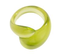 LLINthy Fashionable Irregular Geometric Acrylic Rings For Women Girls Trendy Water Droplets Acrylic Rings Party Accessories Party Accessory