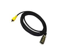 LLINthy Flexible Auditory Single Phono to 3Pin Cable 1.5m Enhances Shielding Technology Ensuring Clear Sound Professional Auditory Interconnection Cable