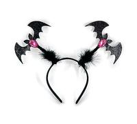 LLINthy Halloween Headband For Kids Glittering Pumpkin Hairband Cosplay Costume Headpiece For Adult Child Stage Props Headwear