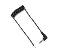 LLINthy Heavy Duty 3.5mm Male Adapter To Bare Wire Open End Adapter Sound Spring Cable For Headphone Microphone Cable Repair Gold Plated Cord