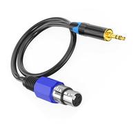 LLINthy High Conductivity 3Pin Female To 3.5mm Cable Metal Connectors For Home Cinemas Entertainment Smartphone Setups Auditory Cable