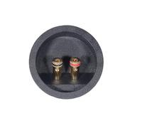LLINthy High Current Speakers Terminals Cup 72mm Round Cutout Spring Clamp Connectors OxygenFree Coppers for Enhances Sound Toolless Wire Terminals
