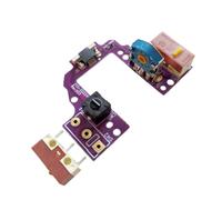 LLINthy Hot Swap Board Button Board For GProX Superlight WeldingFree Motherboards Dustproof Gold Wheel Encoders