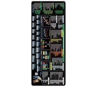 LLINthy Keyboards Shortcut Desk Pad Rubber Materials NonSlip XL Workspaces Mats For Accountants Data Analysts Programmers Ergonomic Productivity Desk Pad