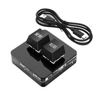 LLINthy Lightweighted 2 Key Gaming Keypad USB Mechanical Keyboard With Color For Rhythm Game And Productivity