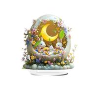 LLINthy Lovely Eggs Holiday Themed 2D Acrylic Decoration for Home or Store Window Decoration Desktop Decoration