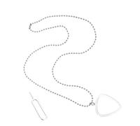 LLINthy Modern Guitarister Essential Pendant Combining Clear Pick Storage with Trendy Wearable Design Stylish Musician Accessory Storage