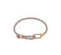 LLINthy Modern MatchingFor Couples Colorful Braided Cord Adjustable Design Copper Charm Unisex Versatile Unisex Adjustable Hand Chain