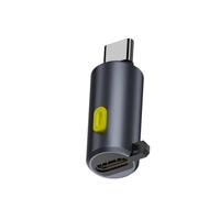 LLINthy Multifunctional USB C Adapter 240W Output Real Time Power 80Gbps Data Transfer 8K Video USB C Adapter Switching Button LED Screen