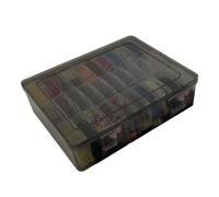 LLINthy Practical Stackable 30 Cell Clear Organizers Portable Accessory for Home and Office Clutter Control Organization