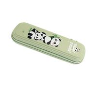 LLINthy School Pencil Case Large Capacity Pen Bag Capibala Pen Holder for Markers Art Supplies Storage Cartoon Panda Pencil Case Bag Pouch Box for Student