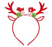 LLINthy Sequined Elk Horn Headband For Adult Kids Christmas Hairband Reindeer Hairhoop Holiday Celebrating Headwear Party Supply