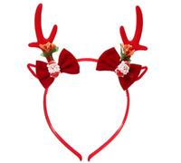 LLINthy Sequined Elk Horn Headband For Adult Kids Christmas Hairband Reindeer Hairhoop Holiday Celebrating Headwear Party Supply