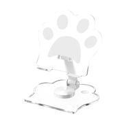 LLINthy Strong Acrylic Cats Paws Phone Mount Adjustable Height Desktop Holder Easy To Carry Perfect For Stable Videos Streaming Clear Cats Claws Phone Holder