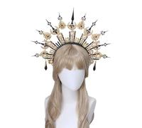 LLINthy Sun Lady Headband Vintage Mother God Hairband Halloween Party Costume Handmade Crafting Kits Headpiece Kits