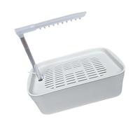 LLINthy USB Bird Bath Basin Automatic Water Circulation Bath Tub For Parrots Use With Quiet Operate And Adjustable Water Flows Automatic Bird Shower For Lovebirds