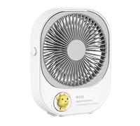 LLINthy USB Charging Desktop Fan Portable With Strong 2 Color Personal Desk For Office Table Bedroom Kitchen Personal Fan Portable Rechargeable Rechargeable
