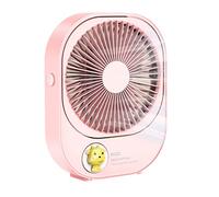LLINthy USB Charging Desktop Fan Portable With Strong 2 Color Personal Desk For Office Table Bedroom Kitchen Personal Fan Portable Rechargeable Rechargeable