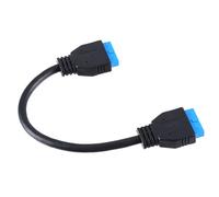 LLINthy USB3.0 19Pin 1 To 2 Header Extension With Chip Cable Motherboard Data Extension Cable Data Transmission USB Expansion Board