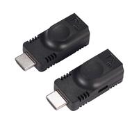 LLINthy Video Extender HDTV To RJ45 1080P HDTV Up To 60M Extension RJ45 Networking Ethernet Adapter For Game Consoles Ethernet