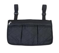 LLINthy Waterproofs Wheelchair Side Pouches Armrest Hanging Handle Holder Wheelchair Armrest Side Storage Bag For Walker Rollator Easy To Attach Armrest Bag