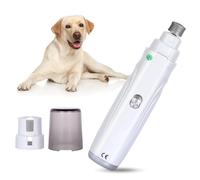 LLiuvccz USB Rechargeable 2-Speed Dog Nail Grinder, Electric Pet Nail Clippers & Trimmer, Quiet Painless Paws Grooming Tool For Dogs Cats
