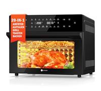 LLIVEKIT 30L Air Fryer Oven XXL with Rotisserie, 20 Programs/9 Accessories