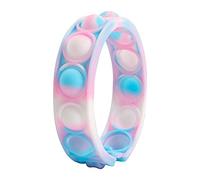 LLJM Stress Relief Wristband Fidget Toys Wearable Push Pop Bubble Sensory Fidget Hand Finger Press Silicone Bracelet Toy Educational Toys Silicone Sensory Toys for ADHD, OCD, Autism Anxiety