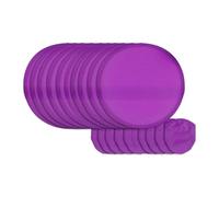 Lljsszr 10x Folding Fans, Portable, Made of Polyester, Round, for Summer, As Throwing Discs, for Advertising, DIY Projects, Outdoor Activities, Performances A, Purple