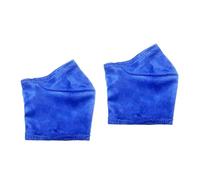 Lljsszr 2-Piece Pole Dance Shoe Protectors, Fashion Accessory, Suede, Professional, Elegant, Soft, Non-Slip, with Grip, Blue XXL