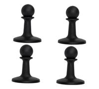 Lljsszr 4Pcs Protection Cap Cap Tent Pole Tip Protector Tent Tarp Grabber for Hiking Camping Outdoor Backpacker, Black