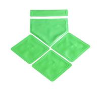 Lljsszr 5-piece Baseball Base Set, Rubber Bases for Pitching for Backyard Play, Softball, Etc, Green