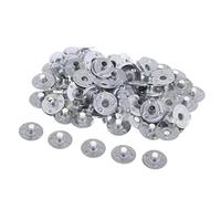 Lljsszr 500 Pieces Metal Candle Wick Holder Candle Craft Tool Tab DIY Iron Function for Homemade Candles for Leisure Craft Room, Silver, 100pcs-12.5x3mm