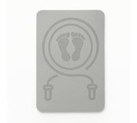 Lljsszr Anti Slip Floor Pad Jump Rope Mat Workout Mat Exercise Mat With Shock Absorbing TPE Layer for Knee Comfort and Lower Noise suitable for apartment, Gray, 2.0 40 60cm