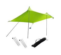 Lljsszr Beach Awning, Lightweight Tent, Portable Sun Shelter with Guy Line, Family Tent Made of Polyester And Iron for Fishing, Green