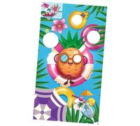 Lljsszr Beanbag Toss Game, Fun Fairground Game with Hanging Flags for Parties, Ideal for Teenagers And Parties, Style D