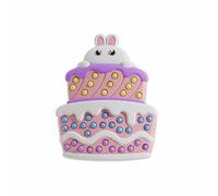 Lljsszr Children Bead Craft Mosaic Kit Set Template Art with Cartoon Pattern Sheets for Guided Creations Suitable for Color Recognition Hand Eye Coordination Classroom Centers, Pattern 12