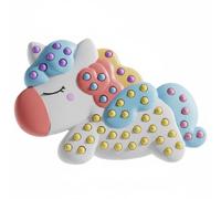Lljsszr Children Bead Craft Mosaic Kit Set Template Art with Cartoon Pattern Sheets for Guided Creations Suitable for Color Recognition Hand Eye Coordination Classroom Centers, Pattern 3