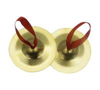 Lljsszr Children Dance Cymbals Finger Cymbals Castanets Percussion Copper Made With Ribbon Loop For Crisp And Beat Suitable for children performances classes stage shows home play, Gold